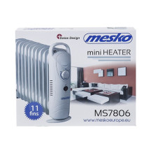 Mesko MS 7806 elektrinis šildytuvas, alyvos šildymas, elektrinis šildytuvas patalpoms, baltas, 1200 W