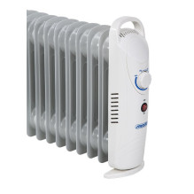 Mesko MS 7806 elektrinis šildytuvas, alyvos šildymas, elektrinis šildytuvas patalpoms, baltas, 1200 W