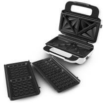 „Tefal Snack XL SW7011“ sumuštinių keptuvė, 850 W, balta, nerūdijantis plienas