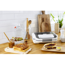 „Tefal Snack XL SW7011“ sumuštinių keptuvė, 850 W, balta, nerūdijantis plienas