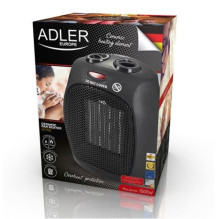 Adler AD 7702 elektrinis šildytuvas ventiliatoriumi, nerūdijančio plieno, 1500 W