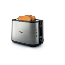 „Philips Viva Collection HD2650/90“ skrudintuvas, 2 griežinėliai, 950 W, juodas, nerūdijantis plienas „Philips Viva Collection HD2650/90“ skrudintuvas, 2 griežinėliai, 950 W, juodas, nerūdijantis plienas