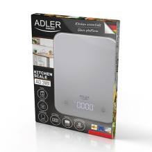 ADLER AD 3181 pilkos virtuvės svarstyklės ADLER AD 3181 pilkos virtuvės svarstyklės