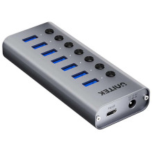 USB-A 3.0 5 Gbps šakotuvas su 7-in-1 jungikliu Unitek H1314A01-EU USB-A 3.0 5 Gbps šakotuvas su 7-in-1 jungikliu Unitek H1314A01-EU