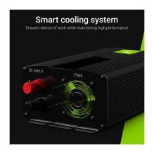 Green Cell Maitinimo keitiklis 12V į 230V 1000W / 2000W Modifikuota sinusinė banga Green Cell Maitinimo keitiklis 12V į 230V 1000W / 2000W Modifikuota sinusinė banga
