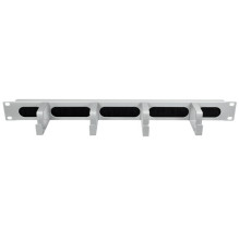 Kabelführungspanel 19" 1HE su 4 Stahlbügel Grey LogiLink Kabelführungspanel 19" 1HE su 4 Stahlbügel Grey LogiLink