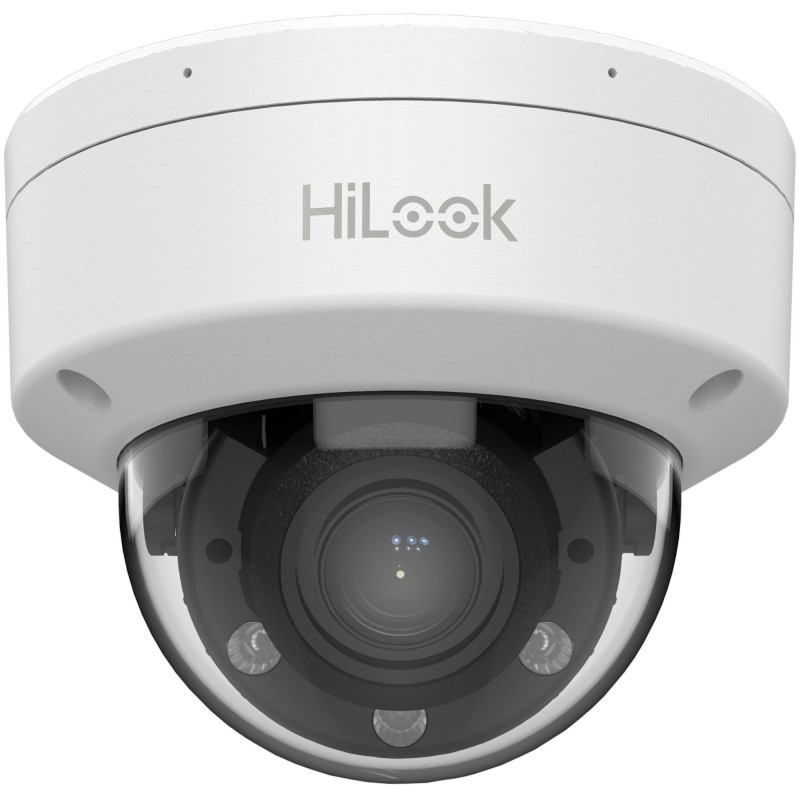 HiLook dome IPC-D640HA-LZU F2.8-12 (white, 4 MP, 30 m IR, 30 m LED, Hybrid Light)
