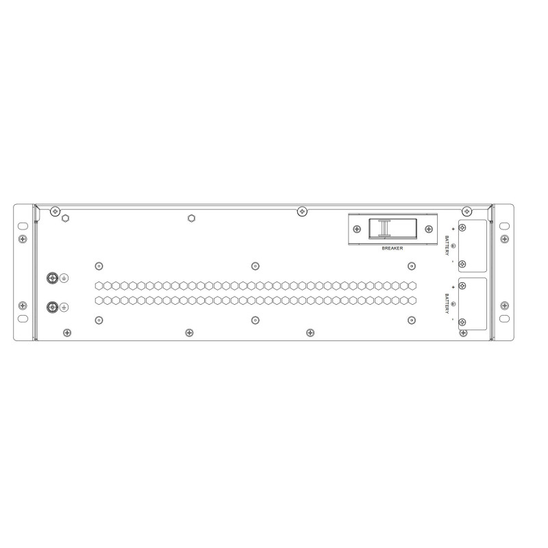 External battery pack with batteries inside HIKVISION UPS DS-UPSB09240A-R / TJ 240V 3U