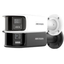 Hikvision bullet DS-2CD2T87G2P-LSU / SL(C) (juoda, 8 MP, 40 m. LED, ColorVu, panoraminė 180°)