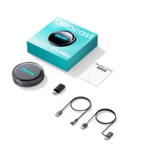Belaidis CarPlay / Android Auto adapteris Ottocast OttoAiBox P3 Pro juodas PCS61-T Belaidis CarPlay / Android Auto adapteris Ottocast OttoAiBox P3 Pro juodas PCS61-T