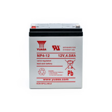 Battery YUASA NP4-12 (4Ah, 12V, F1, VRLA, AGM)