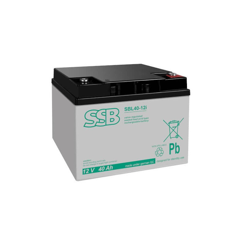 Battery (AGM) SSB SBL (40Ah, 12V, F13 M6, VRLA)