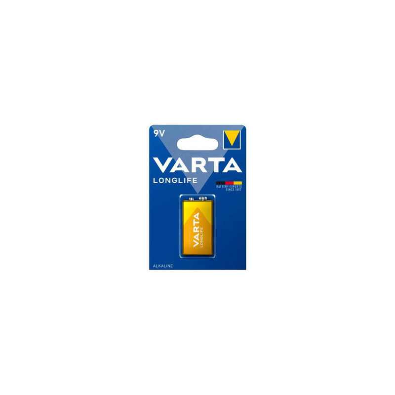Varta Longlife baterija 6LR61 / 6LF22 (9V, šarminė, Krona)