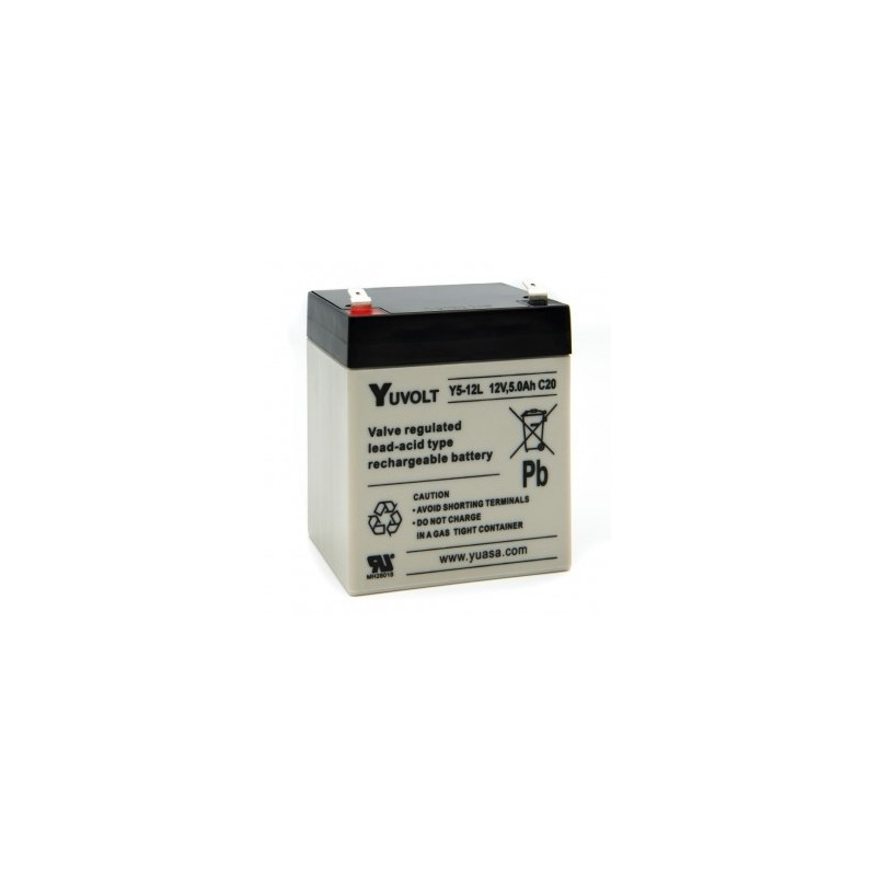Battery YUASA Yuvolt (5Ah, 12V, F2, VRLA)