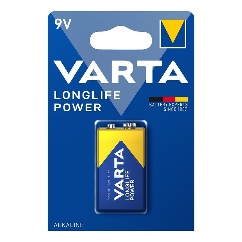 Baterija VARTA Alkaline Long life 6LR61 / 6LF22 / 9V Krona (1 vnt.)