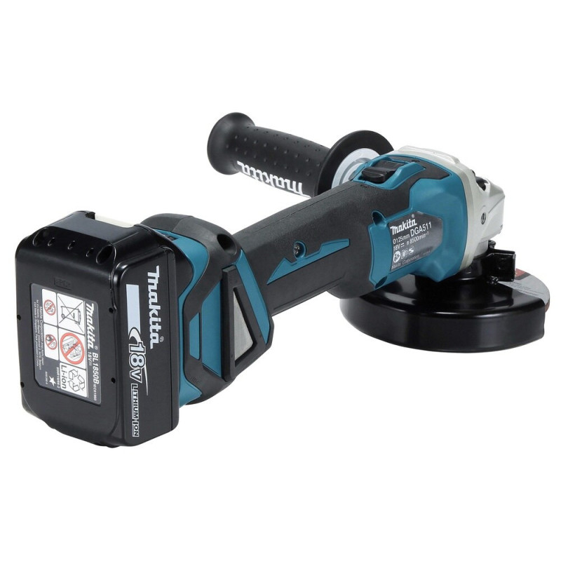 Cordless angle grinder 18V Makita DGA511Z (Without battery and without charger)