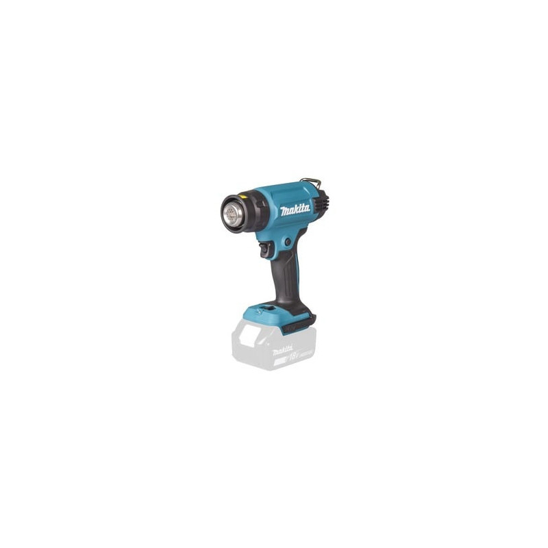Cordless hot air blower Makita DHG181ZJ (550°C, without battery, Makpac, 4 nozzles)
