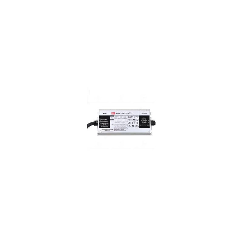 Impulsinis maitinimo šaltinis LED 96W 12V 8A IP67, dimeriuojamas, Mean well XLG-100-12-A