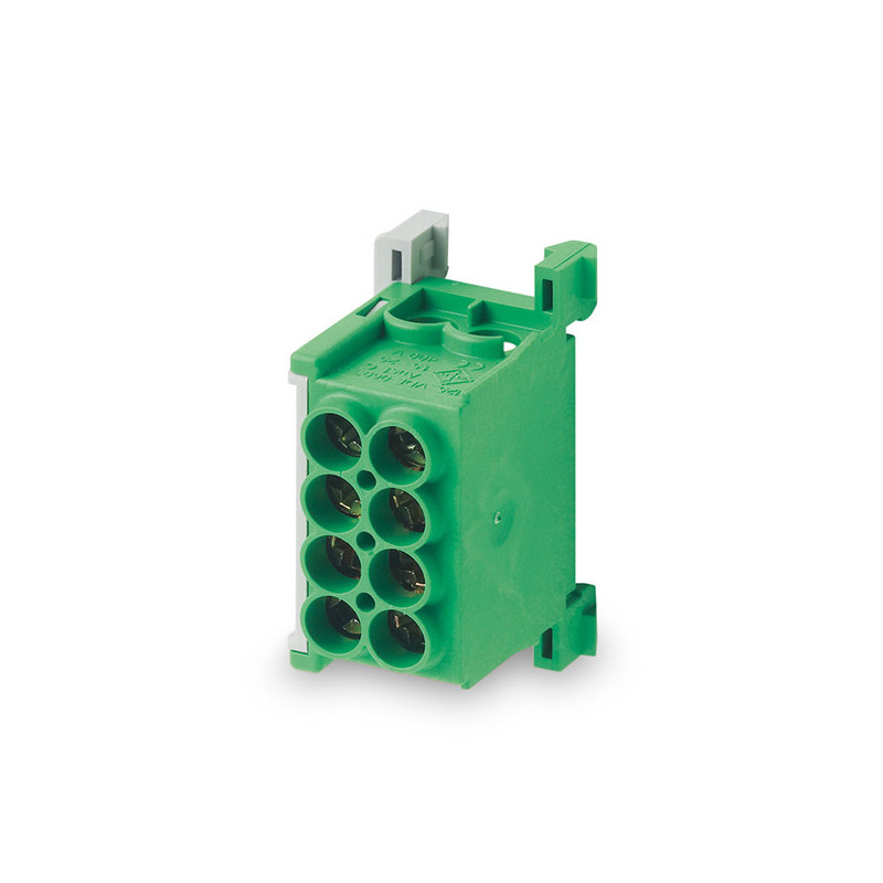 Distribution terminal Morek MAG1250G32 (green, 4x25mm²)