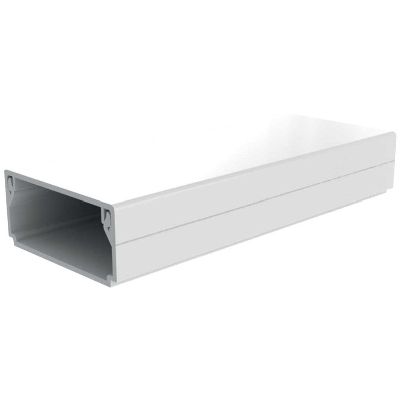 Cable tray Kopos LHD 50X20_HD (white, 50×20 mm, 2 m, with protective film)