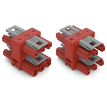 3-way distribution connector Wago 770-907 (red)