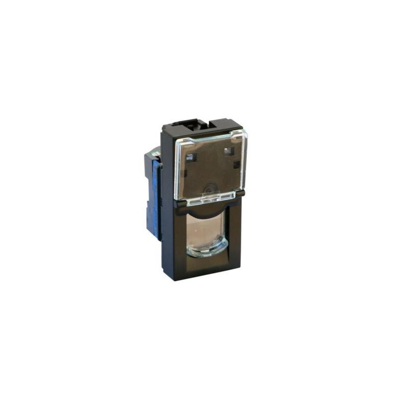 Computer socket RJ45 Legrand Mosaic 079461L (matte black)