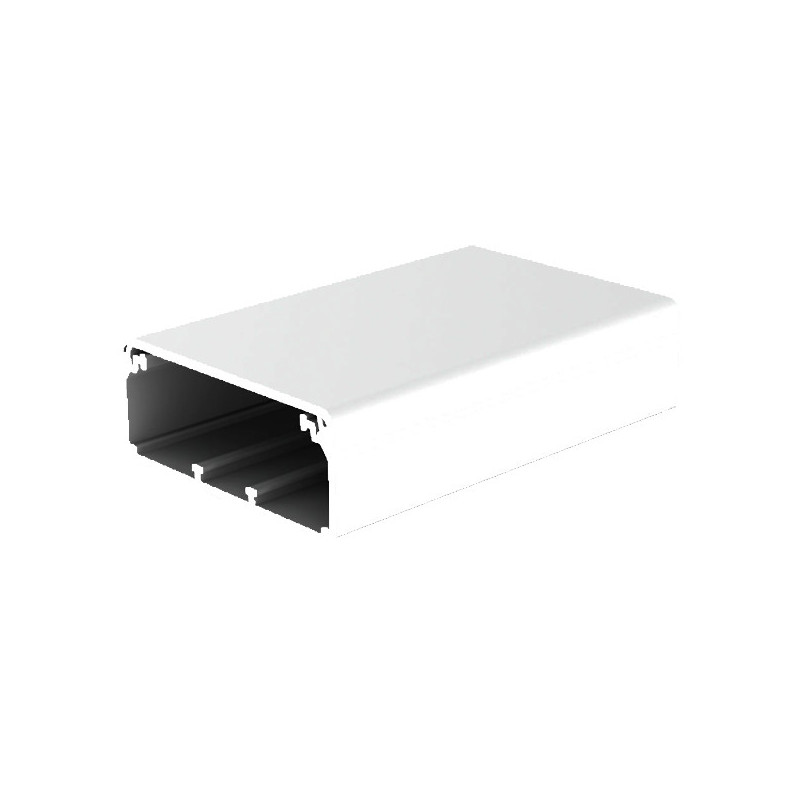 Cable tray Kopos EKD 120X40_HD (white, 120×40 mm, 2 m, with protective film)