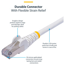 StarTech.com 2 m Weißes CAT8 Netzwerkkabel, RJ45 25G / 40G LAN Kabel, S / FTP - Patch-Kabel - RJ-45 (M) StarTech.com 2 m Weißes CAT8 Netzwerkkabel, RJ45 25G / 40G LAN Kabel, S / FTP - Patch-Kabel - RJ-45 (M)