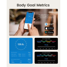 Skaitmeninės Svarstyklės - RENPHO Elis Nova Wi-Fi Smart Scale, 18 Body Metrics, TFT Display