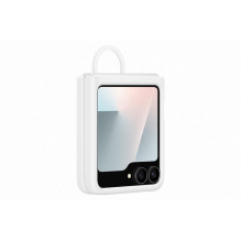 Telefono Dėklas - Samsung Galaxy Flip7 FE Silikoninis Apvalkalas, Baltas