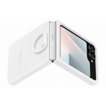 Telefono Dėklas - Samsung Galaxy Flip7 FE Silikoninis Apvalkalas, Baltas