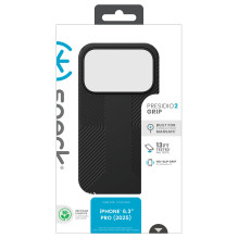 Speck Presidio2 Dėklas, skirtas „iP 17 Pro“ juodai / pilkai / baltai spalvai