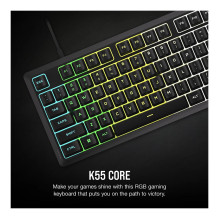 K55 Core RGB gaming keyboard black - membrane gaming keyboard with 10-zone RGB lighting K55 Core RGB gaming keyboard black - membrane gaming keyboard with 10-zone RGB lighting