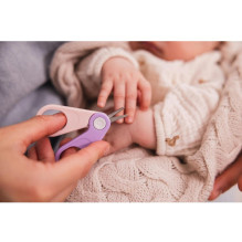 Kūdikių Nagų Priežiūros Rinkinys - Momini Nagų Žirklės, Žirklės, Failas, Tweezers, Lilac Purple Kūdikių Nagų Priežiūros Rinkinys - Momini Nagų Žirklės, Žirklės, Failas, Tweezers, Lilac Purple
