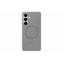 Telefono Dėklas - Samsung Galaxy S26 Plus Silikoninis Magnetinis Dėklas, Belaidis Įkrovimas, Pilkas