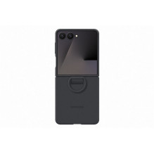 Telefono Dėklas - Samsung Galaxy Flip7 Žiedinis Silikoninis Juodas Telefono Dėklas - Samsung Galaxy Flip7 Žiedinis Silikoninis Juodas