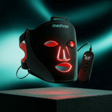 Sveikata ir asmeninė priežiūra - Medivon LED Šviesos Veido Kaukė Lumi, 488 LED, 5 Bangos Ilgių, Belaidis Sveikata ir asmeninė priežiūra - Medivon LED Šviesos Veido Kaukė Lumi, 488 LED, 5 Bangos Ilgių, Belaidis