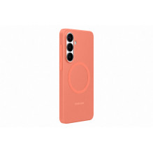 Telefono Dėklas - Samsung Galaxy S26 Plus Silikoninis Magnetinis Dėklas, Belaidis Įkrovimas, Koralo Raudona