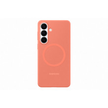 Telefono Dėklas - Samsung Galaxy S26 Plus Silikoninis Magnetinis Dėklas, Belaidis Įkrovimas, Koralo Raudona