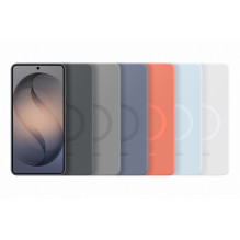 Telefono Dėklas - Samsung Galaxy S26 Ultra Silikoninis Magnetinis Dėklas, Belaidis Įkrovimas, Pilka