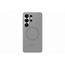 Telefono Dėklas - Samsung Galaxy S26 Ultra Silikoninis Magnetinis Dėklas, Belaidis Įkrovimas, Pilka