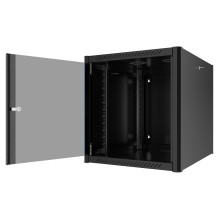 EFB 19 Wandgehäuse 16HE, Tiefe 800 mm, vormontiert, RAL9005 EFB 19 Wandgehäuse 16HE, Tiefe 800 mm, vormontiert, RAL9005