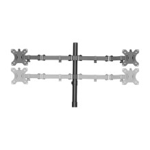 Keturgubo monitoriaus stovas 13"-32", plienas, rankos ilgis: kiekvieno 399mm Keturgubo monitoriaus stovas 13"-32", plienas, rankos ilgis: kiekvieno 399mm