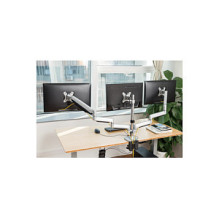 Trigubas monitoriaus laikiklis, 13"-32", aliuminis, 2x dujinė spyruoklė Trigubas monitoriaus laikiklis, 13"-32", aliuminis, 2x dujinė spyruoklė