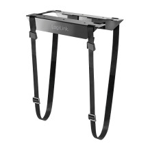 Adjustable under desk CPU mount with strap