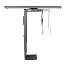 Adjustable under desk CPU mount, rotatable, slidable