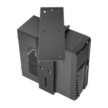 Adjustable under desk CPU mount, rotatable, slidable
