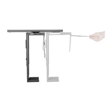 Adjustable under desk CPU mount, rotatable, slidable