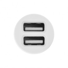 Automobilinis Įkroviklis - Toti Dual USB 2.1A Su Micro USB Kabeliu 1m Balta