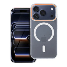 Riff GO ORANGE Mag cover Apple iPhone 17 Pro Max / iPhone 18 Pro max Transparent Riff GO ORANGE Mag cover Apple iPhone 17 Pro Max / iPhone 18 Pro max Transparent